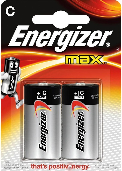 Image du produit Energizer Max Alcaline (2 pcs, C, 8000 mAh)