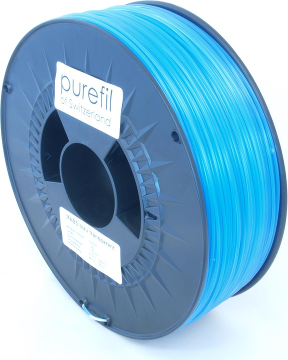 Actual product image Purefil Filament (MABS, 1.75 mm, 1000 g, Blue)