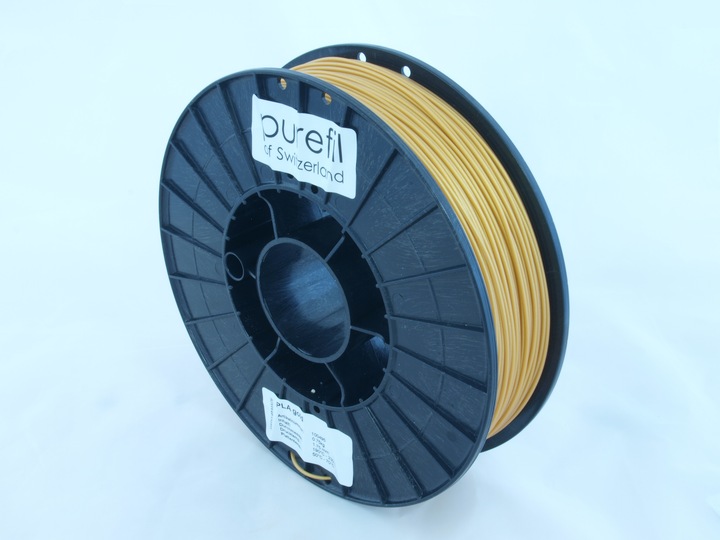 Actual product image Purefil Filament (PLA, 1.75 mm, 750 g, Gold)