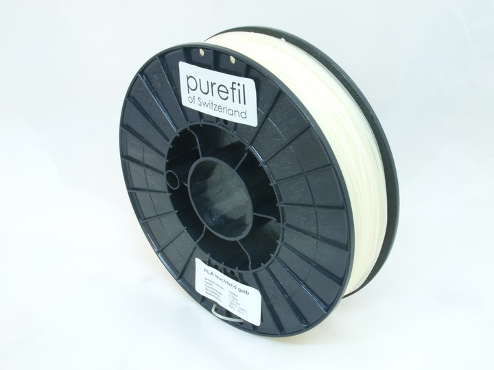 Actual product image Purefil Filament (PLA, 1.75 mm, 750 g, Yellow)