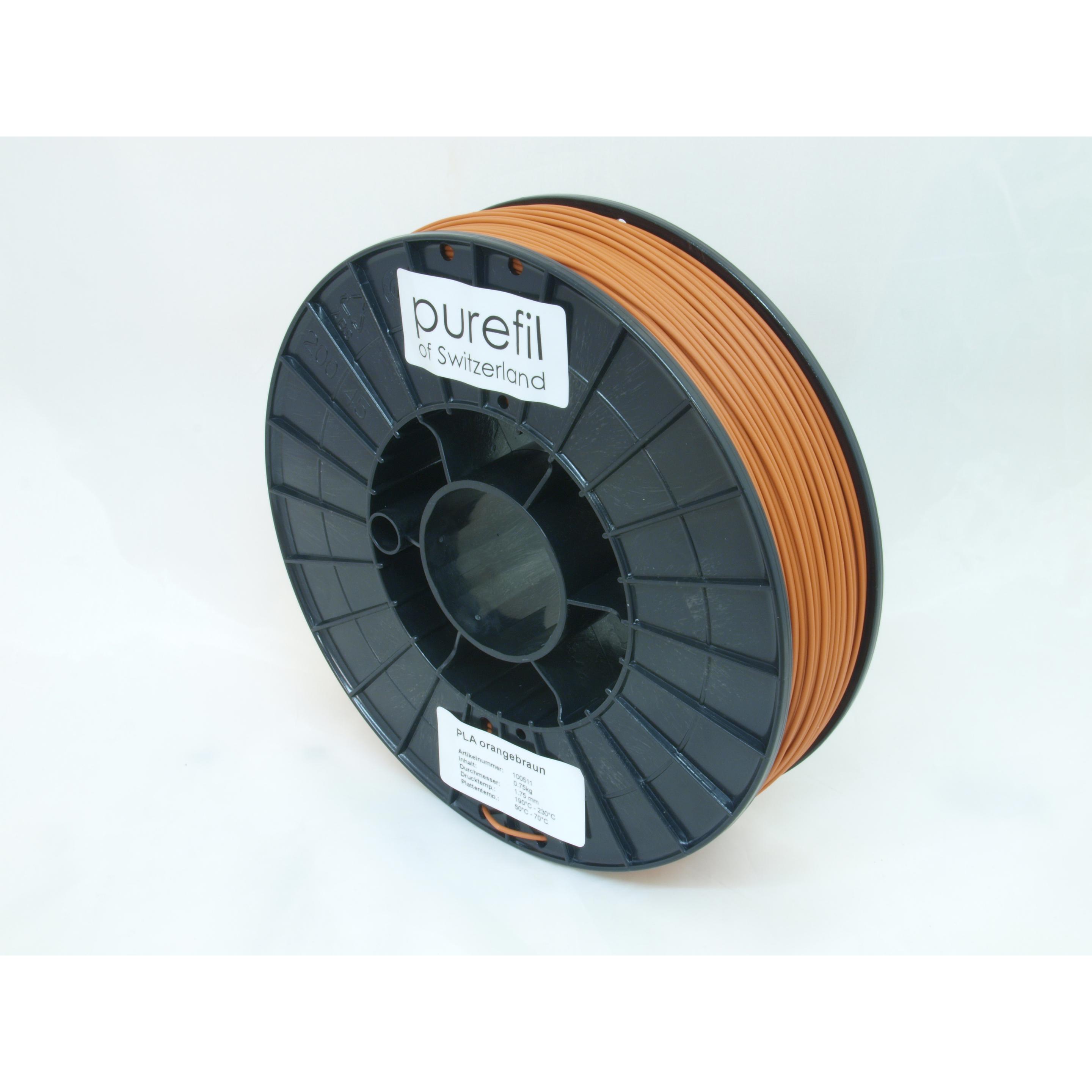 Thumbnail - Purefil Filament (PLA, 1.75 mm, 750 g, Orange), 3D Filament, Orange