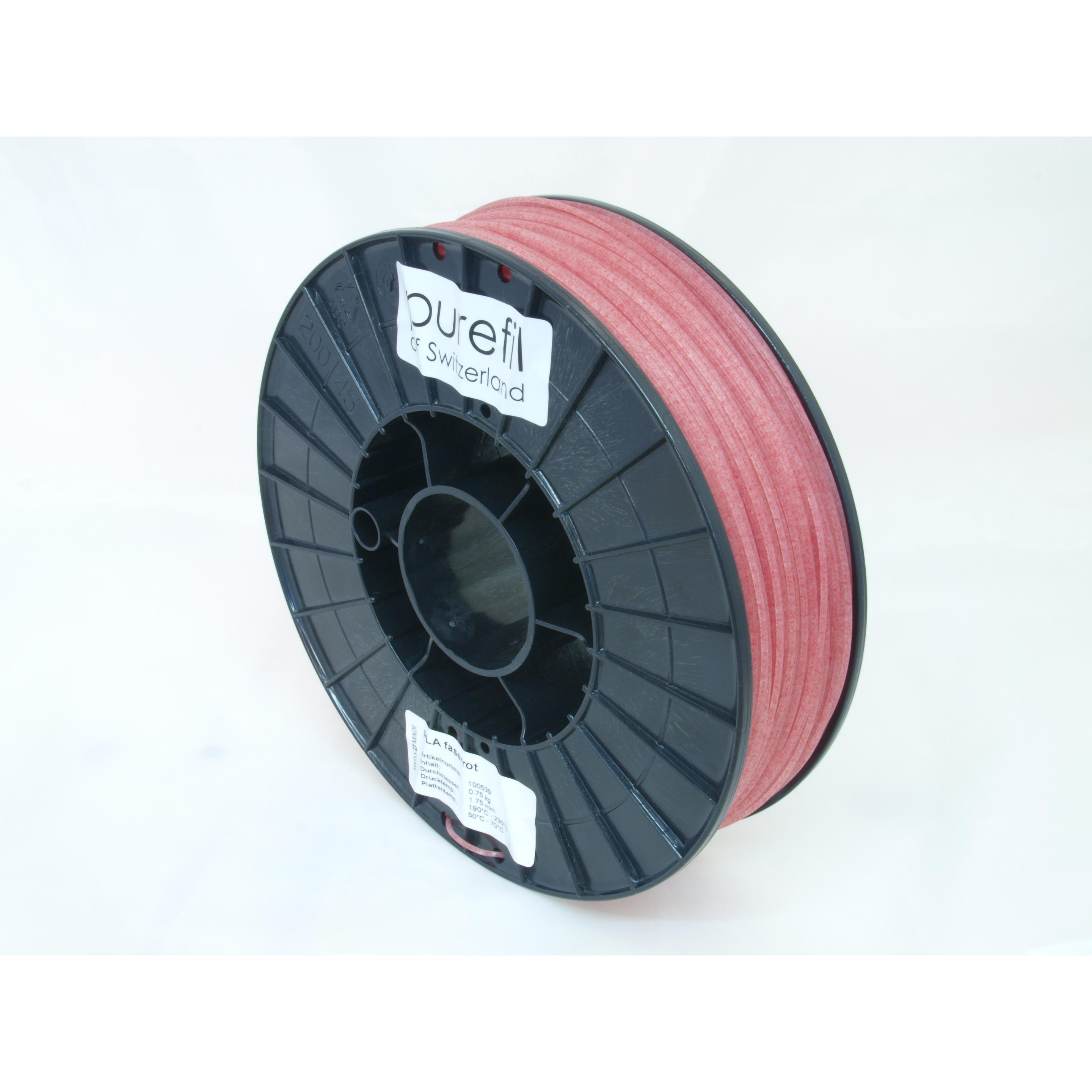 Thumbnail - Purefil Filament (PLA, 1.75 mm, 750 g, Rot), 3D Filament, Rot