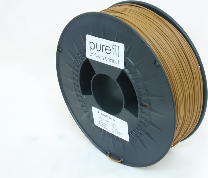 Actual product image Purefil Filament (PLA, 1.75 mm, 1000 g, Brown)