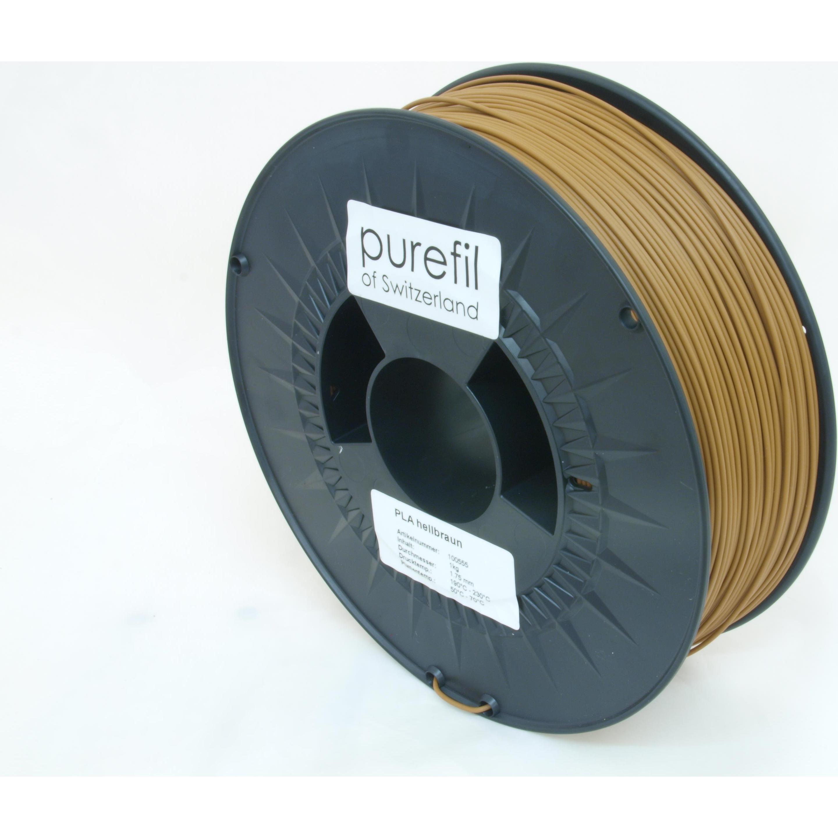 Thumbnail - Purefil Filament (PLA, 1.75 mm, 1000 g, Braun), 3D Filament, Braun
