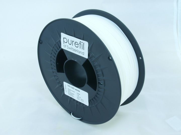 Actual product image Purefil Filament (TPC, 1.75 mm, 1000 g, White)