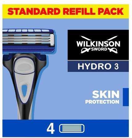 Actual product image Wilkinson Hydro 3 skin protection interchangeable inserts, 4 parts (4 x)