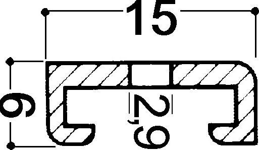 Actual product image Hebgo Retaining profiles 125