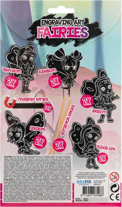 Actual product image Grafix Scratching set magnets