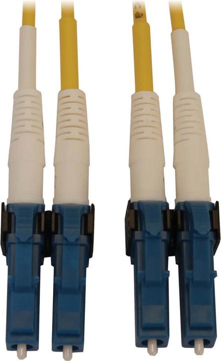 Produktbild Eaton TRIPPLITE 400G Duplex Singlemode 9/125 OS2 Switchable Fiber Optic Cable LC/UPC M/M LSZH Yellow (10 m)