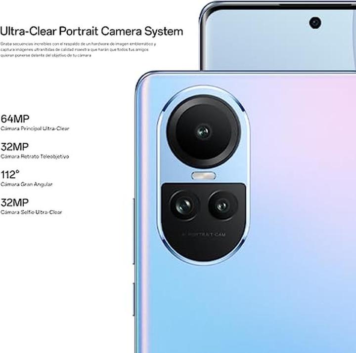 Actual product image OPPO Reno 10 (256 GB, Ice Blue, 6.70", Dual SIM, 5G)