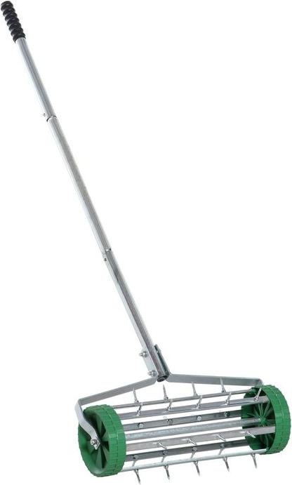 Produktbild Swisshandel24 Rasenlüfter Grifflänge einstellbar Handvertikutierer Rasenbelüften Stachelwalze Rasen rollender Rase