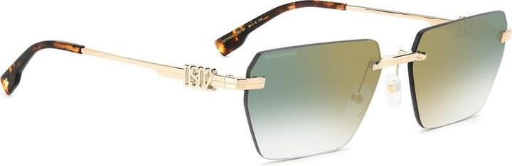 Dsquared2 D2 0102/s Ovales Metall mit Spiegelbrillen Männern Sonnenbrille