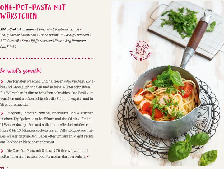 Produktbild Mini-Kochbuch Schnelle Abendessen (Deutsch, ZS-Team, 2018)