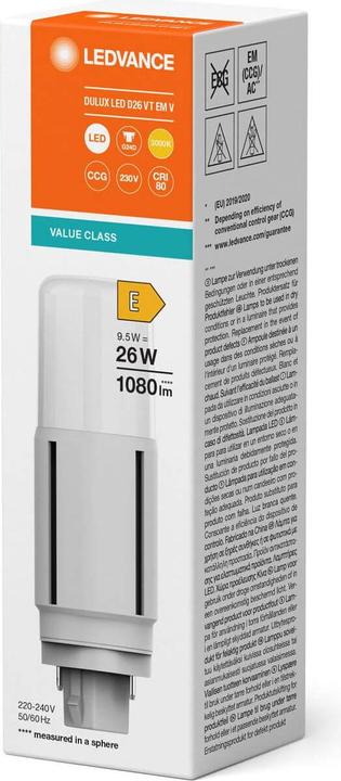 Immagine prodotto Ledvance Lampada compatta a LED (G24d, 9.50 W, 1080 lm, 1 x, E)