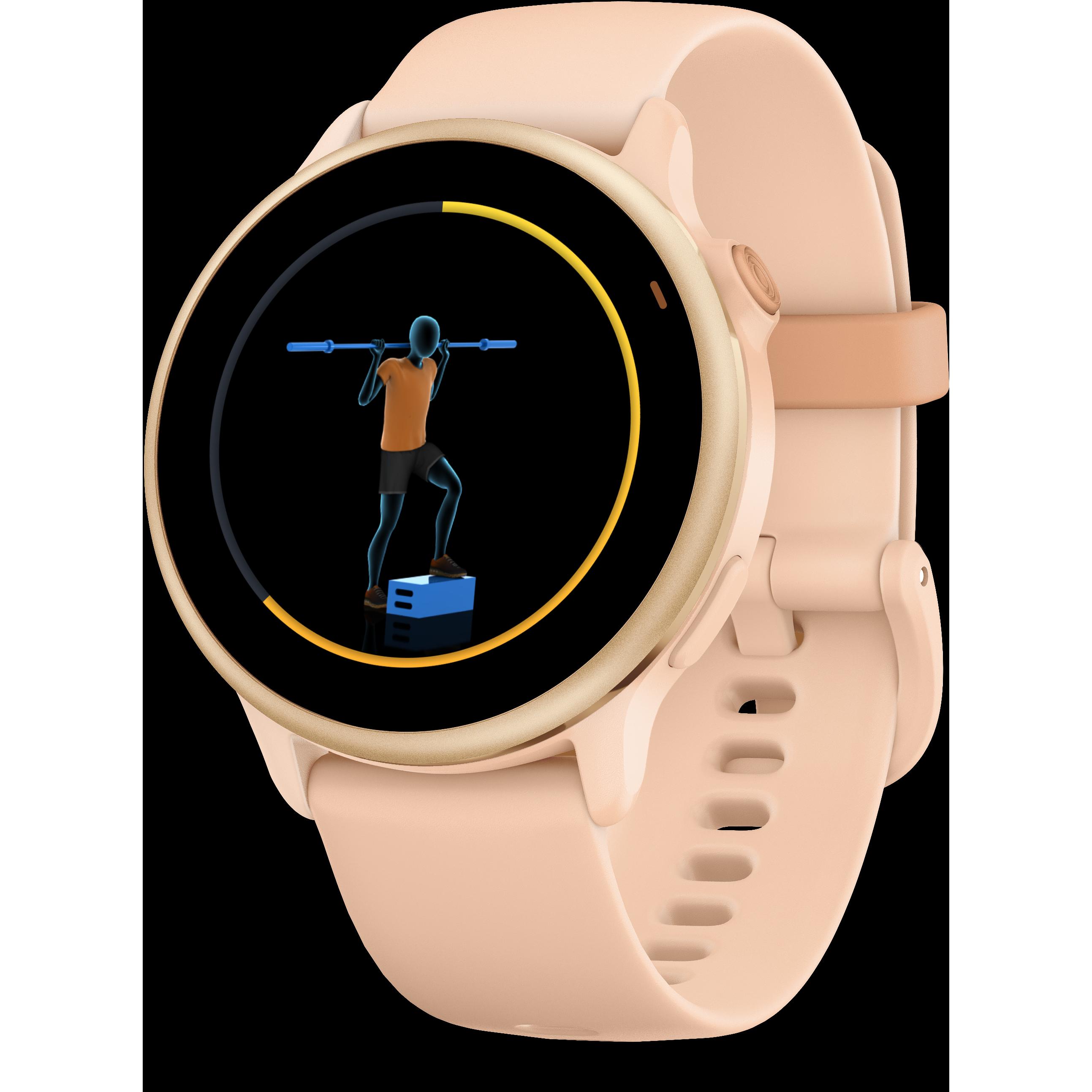 Garmin vivoactive 6, GPS, Pink Dawn/ P. Dawn Metallic, WW, Montre connectée