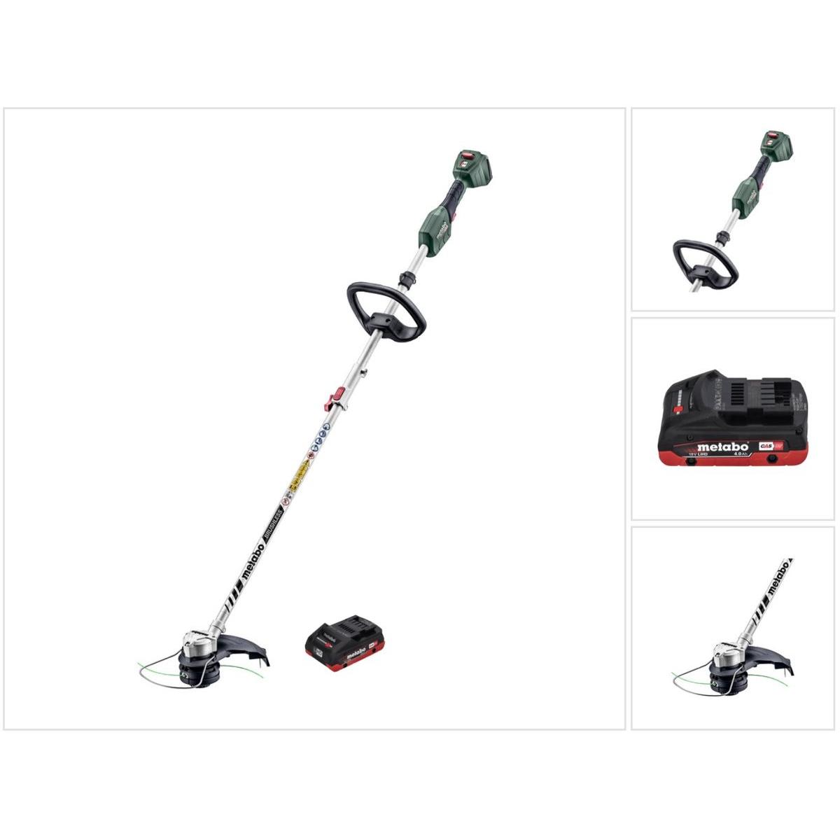 Metabo, Rasentrimmer, RTD 18 LTX BL 30 Akku Rasentrimmer 18 V 30 cm Brushless + 1x Akku 4,0 Ah - ohne Ladegerät (Trimmfa...