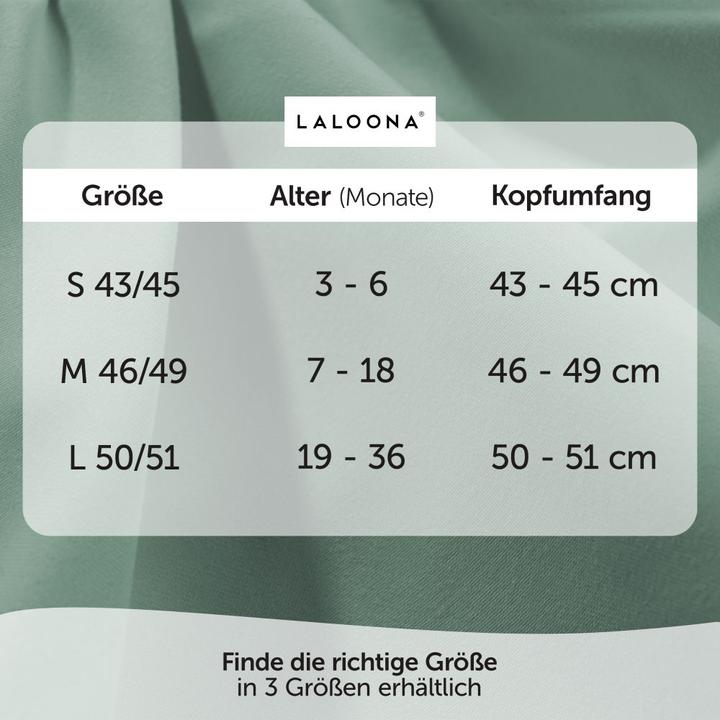 Immagine prodotto La Loona Berretti e cappelli per bambini LaLoona con protezione del collo UPF 80 - verde salvia -