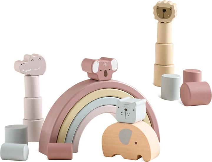 Produktbild Activity Board 1Set Holzspielzeug Regenbogen Stacking Blocks Elefant Balance Blocks Educational Balancing