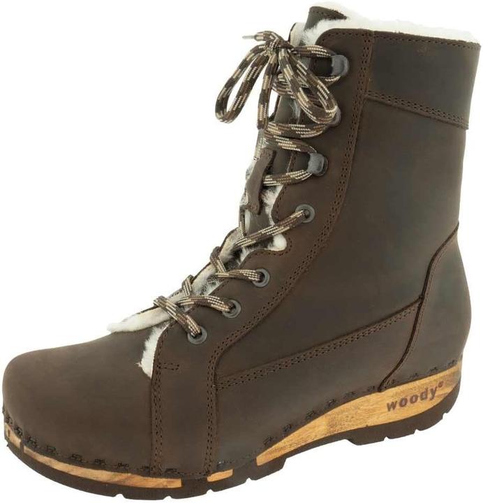 Actual product image Woody Flexible Willow Wood Sole Ankle Boot (39)