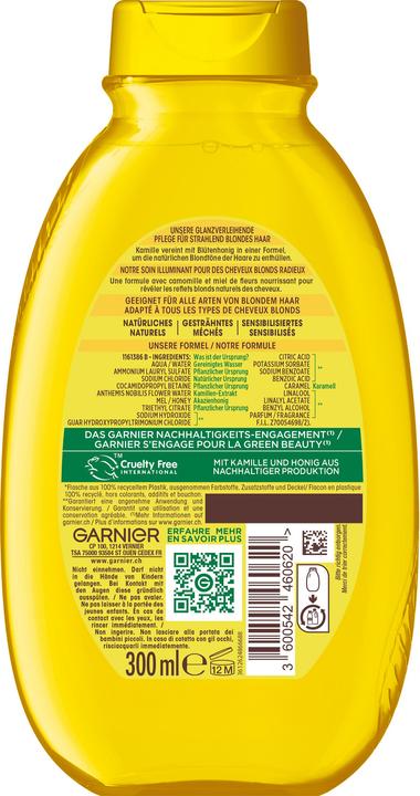 Actual product image Garnier Camomile (300 ml, Liquid shampoo)