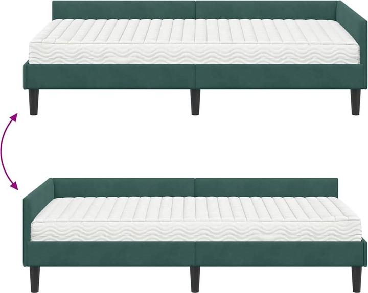 Produktbild vidaXL Samtbett (80 x 200 cm)