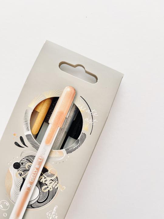 Immagine prodotto Sakura Roller Gelly Clicker (argento chiaro, Argento scuro, Bianco, Nero, Oro, Rame, 6x)