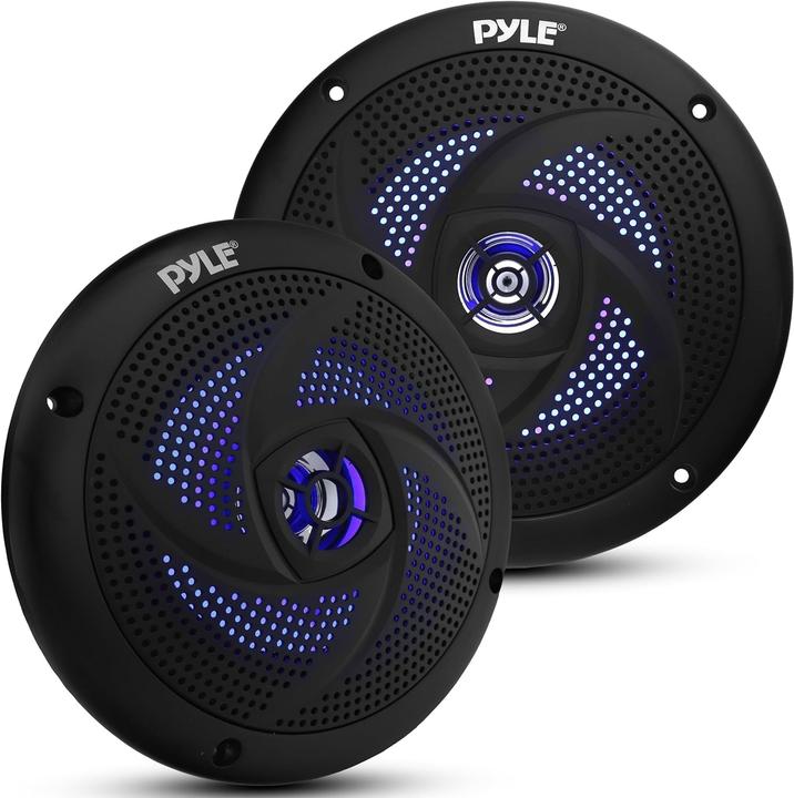 Pyle Outdoor Lautsprecher mit LED-Lichtern