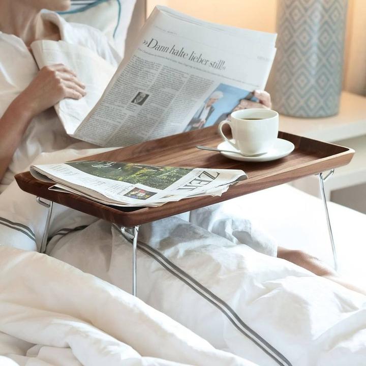 Actual product image Continenta Bed tray, walnut, 53x32x7cm