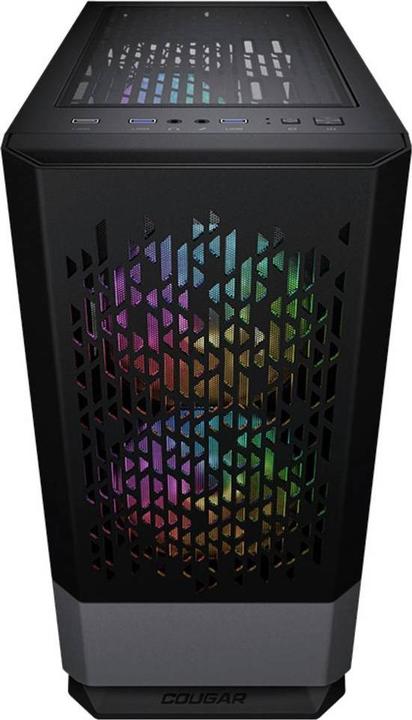 Actual product image Cougar Boitier Mini Tour Micro ATX MG140 Air RGB avec panneau vitré (Noir) (mATX, Mini-ATX)