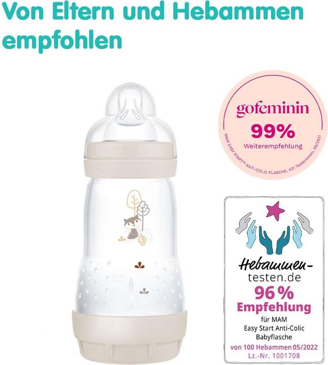 Produktbild MAM Easy Start Anti-Colic matt, 260 ml, Fuchs (260 ml)