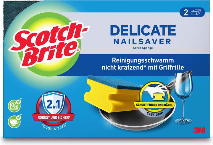 Produktbild Scotch-Brite Delicate Reinigungsschwamm (2 Stk.)
