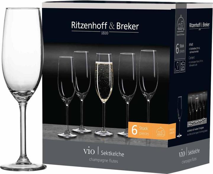 Produktbild Ritzenhoff & Breker Sektkelch 'Vio' 6er Set (21 cl, 6 Gläser, Sektgläser)