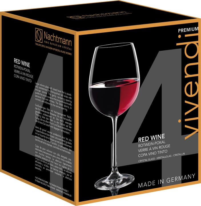 Produktbild Nachtmann Vivendi Rotweinglas 4-er Set (73 cl, 4 Gläser, Rotweingläser)