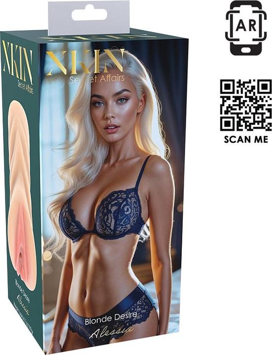 Produktbild Xkin Secret Affairs - Blonde Desire Alessia - TPE Medium Masturbator - 199g - Flesh