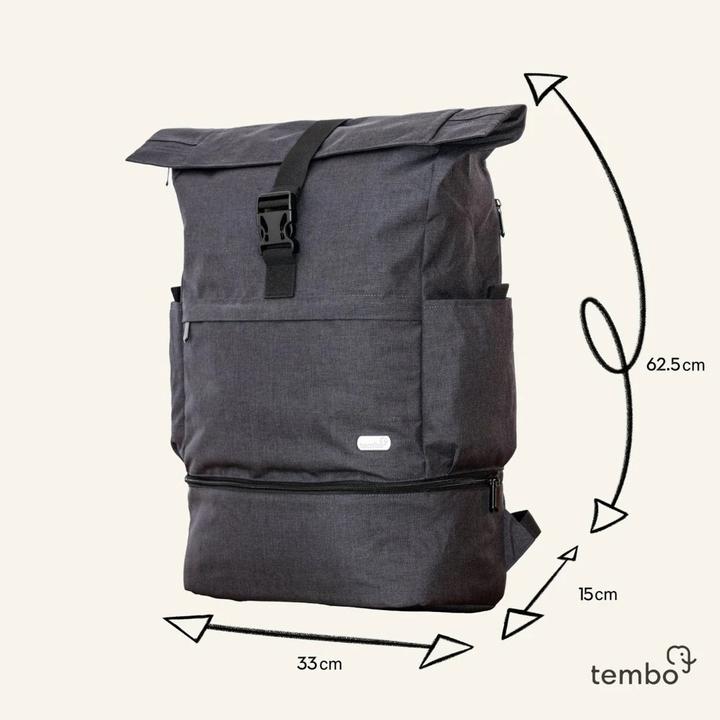 Produktbild Tembo - ergonomischer 2in1 Laptop-Rucksack Chiang Mai Petrol (32 l)