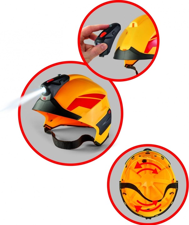 Actual product image Simba Fire helmet Rosenbauer with light