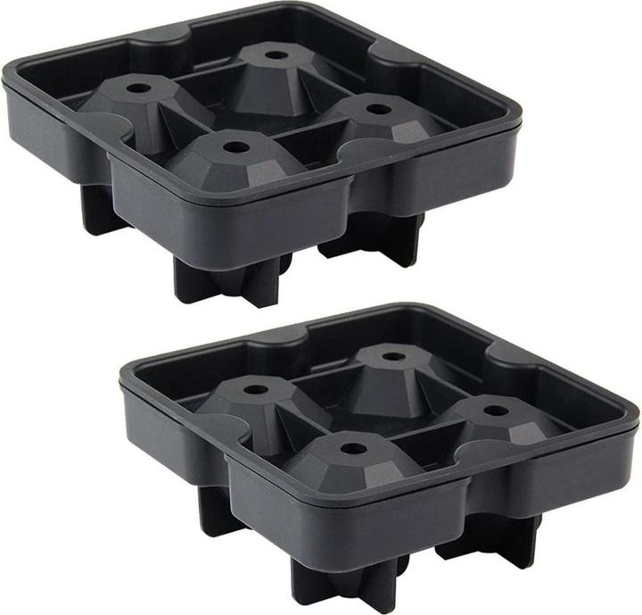Actual product image Metamorph Diamant Eiswürfel Silikonform 4-fach