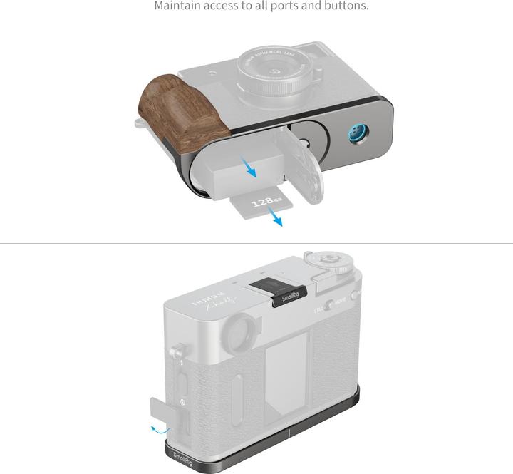 Immagine prodotto SmallRig L-Winkel mit Holzgriff, Detailfarbe: Grau