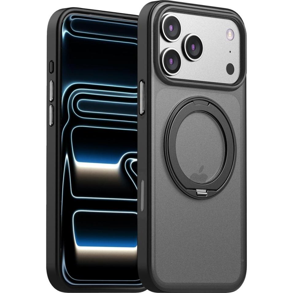 Screenguard Magnetic Apple iPhone 17 Pro Case mit MagSafe Kickstand (Apple iPhone 17 Pro), Cover smartphone, Nero