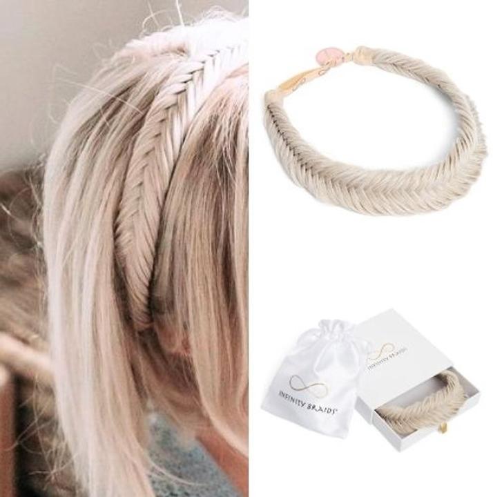 Immagine prodotto Infinity Braids Fishtail Braid Jolie Ashy Ribbon
