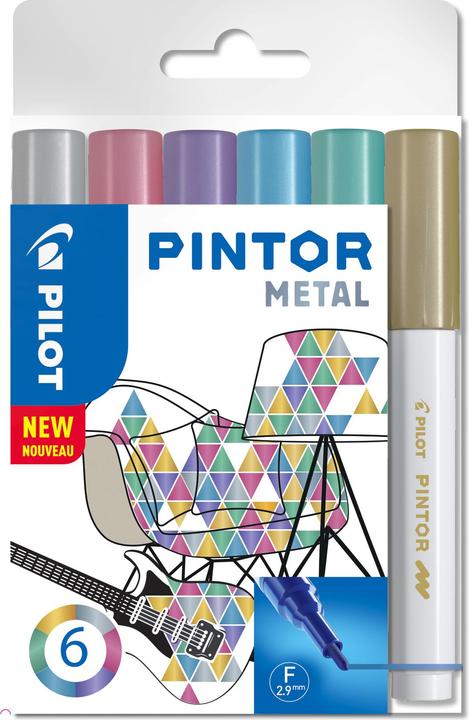 Produktbild Pilot Pintor Medium Set à 6 Metallic (6 x)