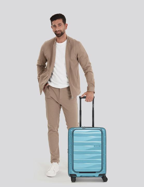 Produktbild Bergpfeil Travel 4 Rollen Kabinentrolley 55 cm Laptopfach mit Dehnfalte (46 l)