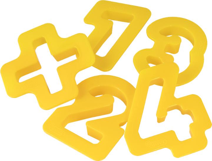 Actual product image Jovi Cutting molds number shapes, Hanging bag with 12 molds