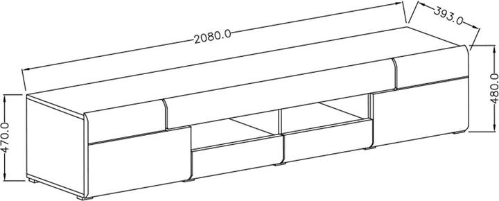 Produktbild Petits-Meubles Jules (208 x 39 x 47 cm)
