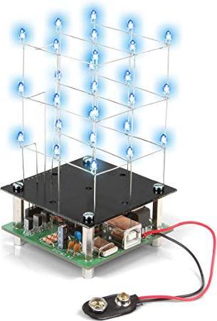 Produktbild Whadda Bausatz 3D LED-Würfel 3 x 3 x 3