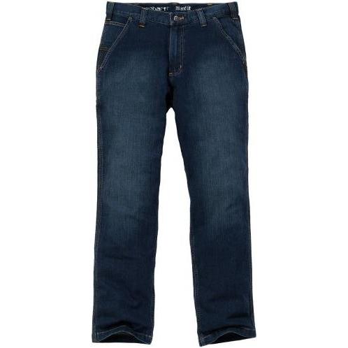 Carhartt, Mannen, Jeans, Rugged Flex Relaxed Dungaree Jean, Blauw, (W36/L36)