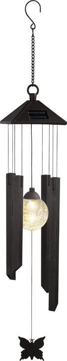 Actual product image Star Trading WINDY Solar Wind Chime, black, 12.5x65cm, 1 0.064W