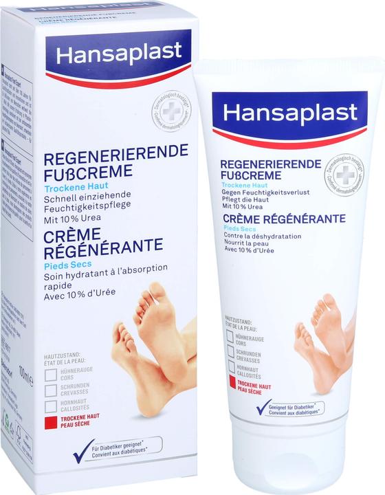Actual product image Hansaplast Regenerating Foot Cream with 10% Urea Tb 100 ml (Foot cream & foot gel, 100 ml)