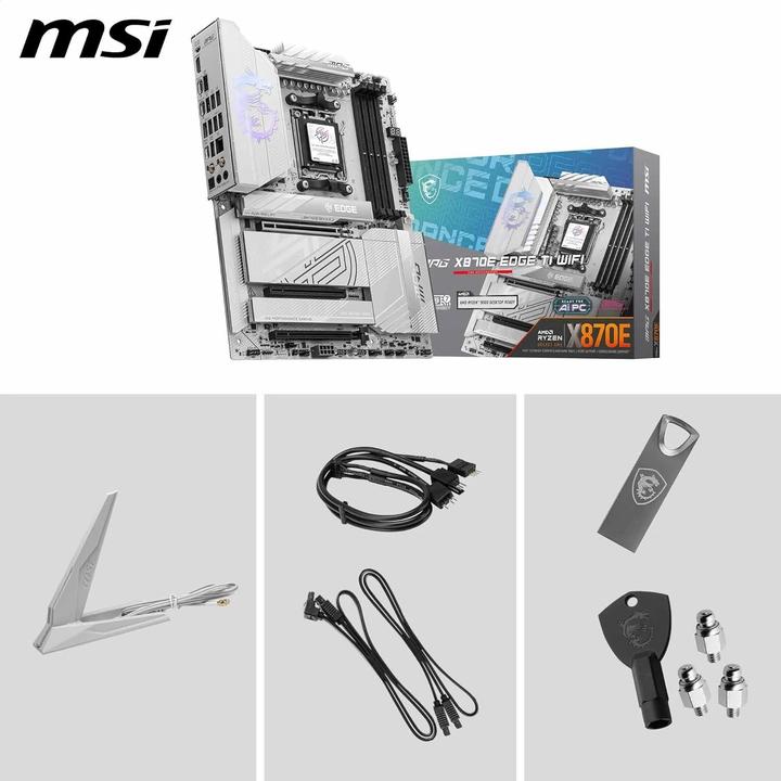 Produktbild MSI MPG X870E EDGE TI WiFi (AM5, AMD X870E, ATX)
