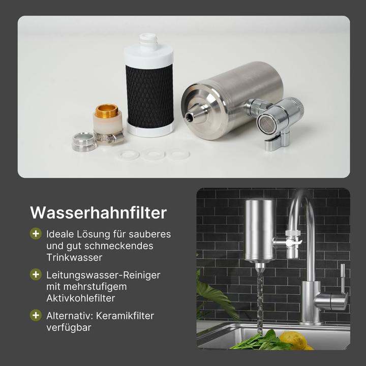 Image du produit Hermex Filtre pour robinet de cuisine Filtre pour robinet de cuisine Purificateur d'eau du robinet